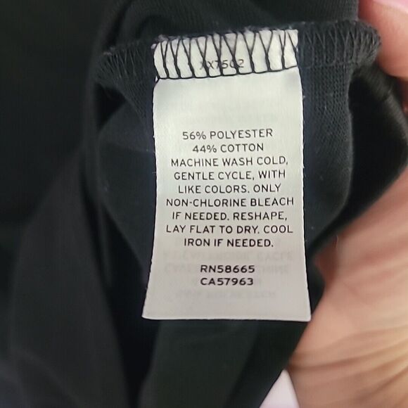 Leith  Black Knit Ruched Body-Con Tank Dress Size Medium - Picture 8 of 8